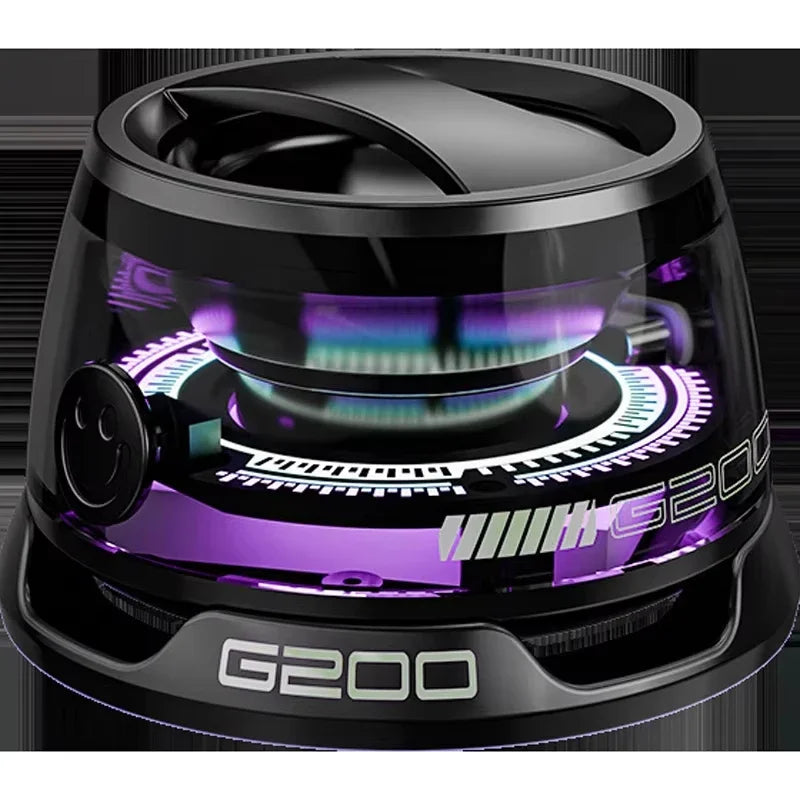 Boxă Bluetooth Portabilă RGB VIKEFON HECATE G200 – Magnetică, BT 5.3, Suport Telefon, Sunet Puternic