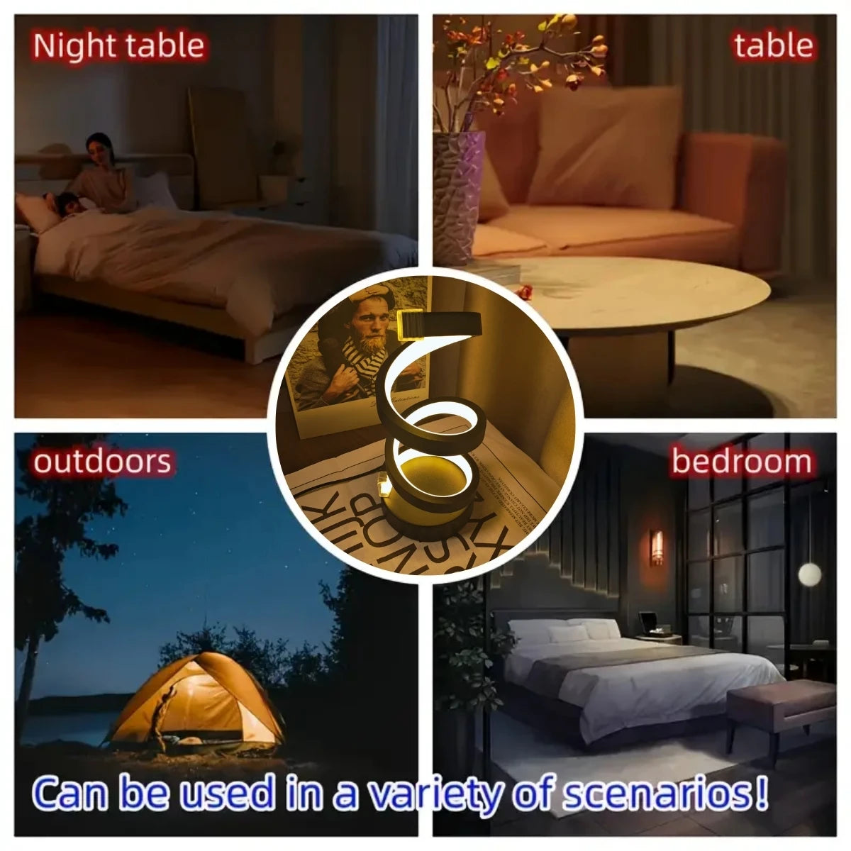 Lampă Spirală LED Modernă – Design Elegant pentru Living, Dormitor & Dining