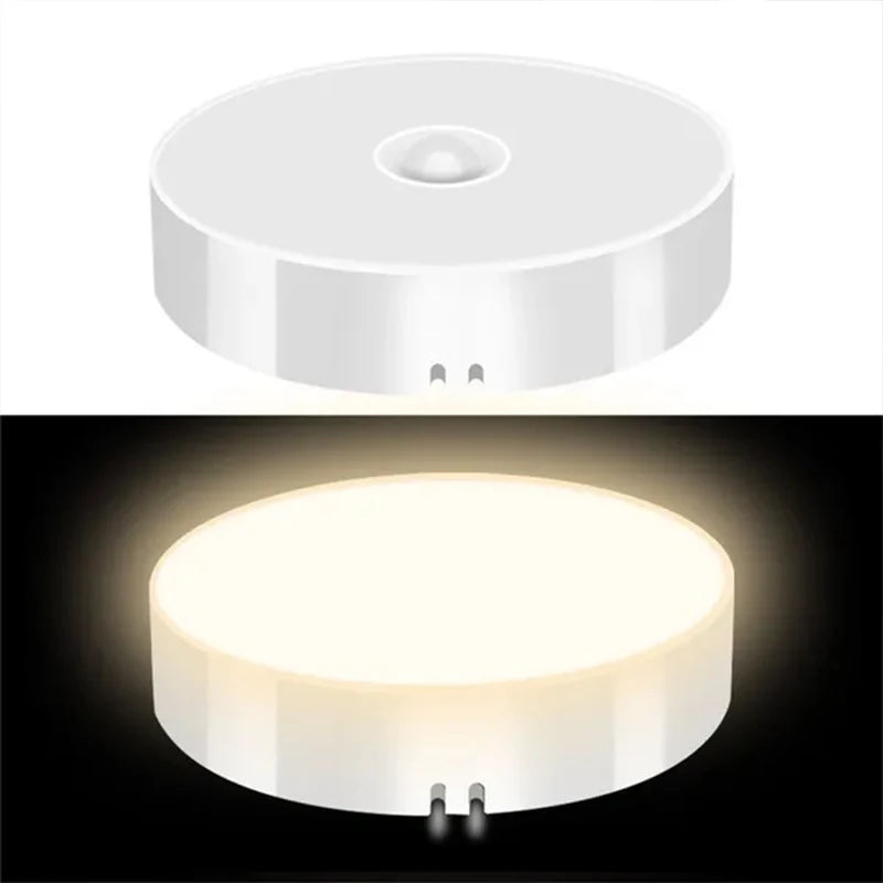 Lampă LED cu Senzor PIR – Reîncărcabilă USB, Fără Fir, pentru Dulap, Scară, Bucătărie sau Hol