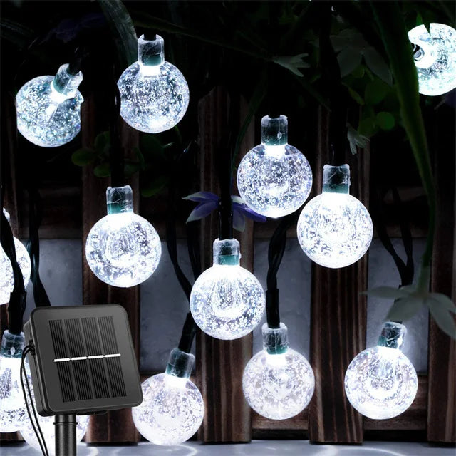 Atmosferă Magică în Grădină ✨ Instalație Solară 200 LED – Fără Curent, 100% Waterproof