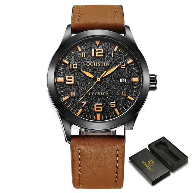 Stil Masculin 🔥 Ceas Automat Elegant – Design Premium pentru Orice Ocazie