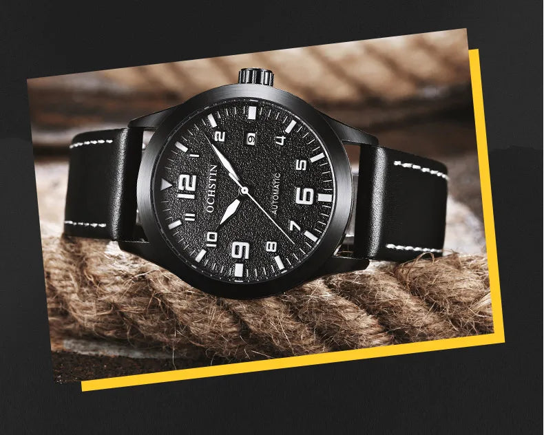 Stil Masculin 🔥 Ceas Automat Elegant – Design Premium pentru Orice Ocazie