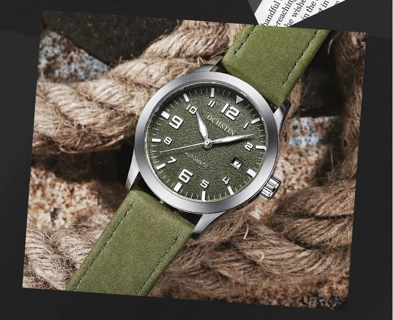 Stil Masculin 🔥 Ceas Automat Elegant – Design Premium pentru Orice Ocazie