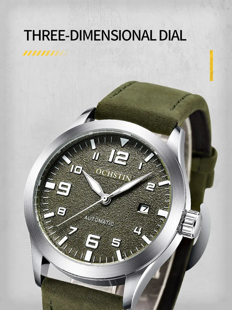 Stil Masculin 🔥 Ceas Automat Elegant – Design Premium pentru Orice Ocazie