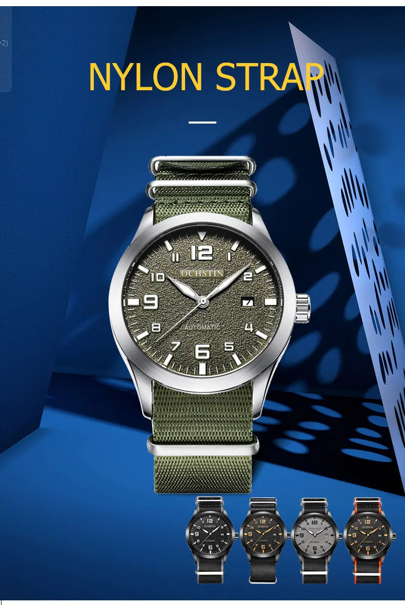 Stil Masculin 🔥 Ceas Automat Elegant – Design Premium pentru Orice Ocazie