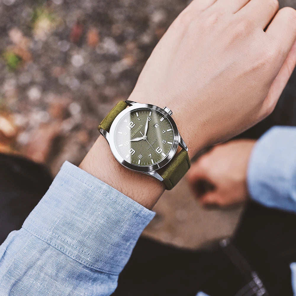 Stil Masculin 🔥 Ceas Automat Elegant – Design Premium pentru Orice Ocazie