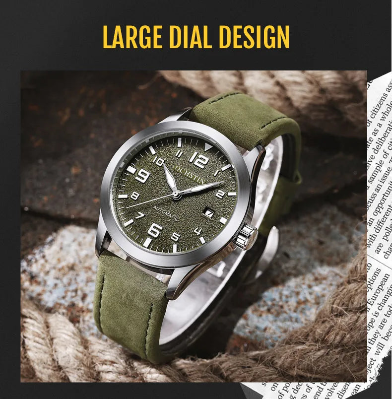 Stil Masculin 🔥 Ceas Automat Elegant – Design Premium pentru Orice Ocazie