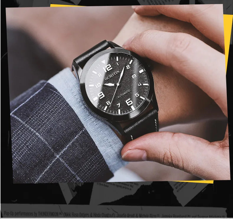 Stil Masculin 🔥 Ceas Automat Elegant – Design Premium pentru Orice Ocazie