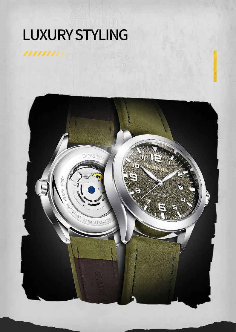 Stil Masculin 🔥 Ceas Automat Elegant – Design Premium pentru Orice Ocazie