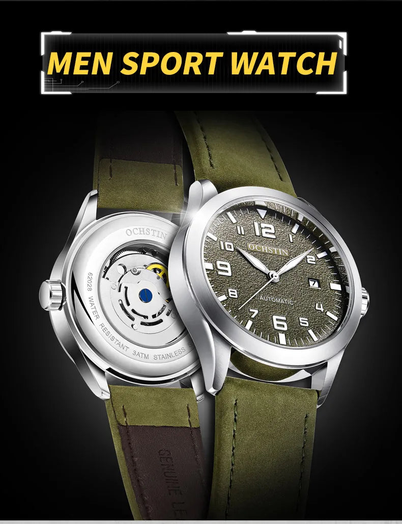 Stil Masculin 🔥 Ceas Automat Elegant – Design Premium pentru Orice Ocazie