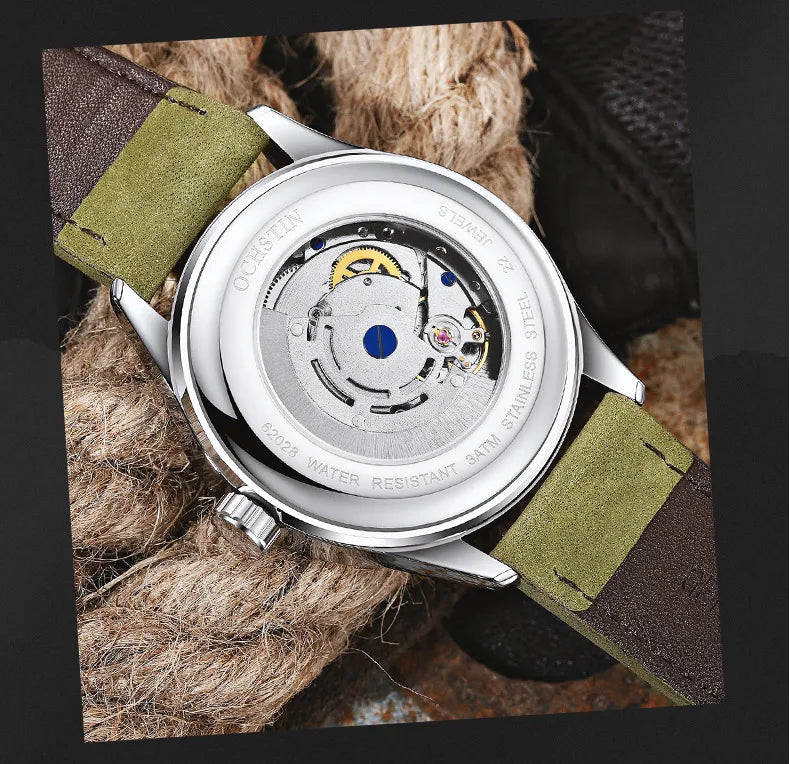 Stil Masculin 🔥 Ceas Automat Elegant – Design Premium pentru Orice Ocazie