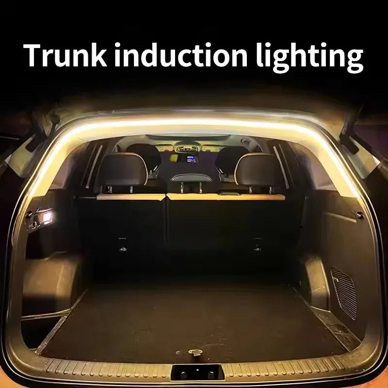Lumină LED Portbagaj 🔥 Se Aprinde Automat – Instalare Fără Fire, Efect WOW Noaptea