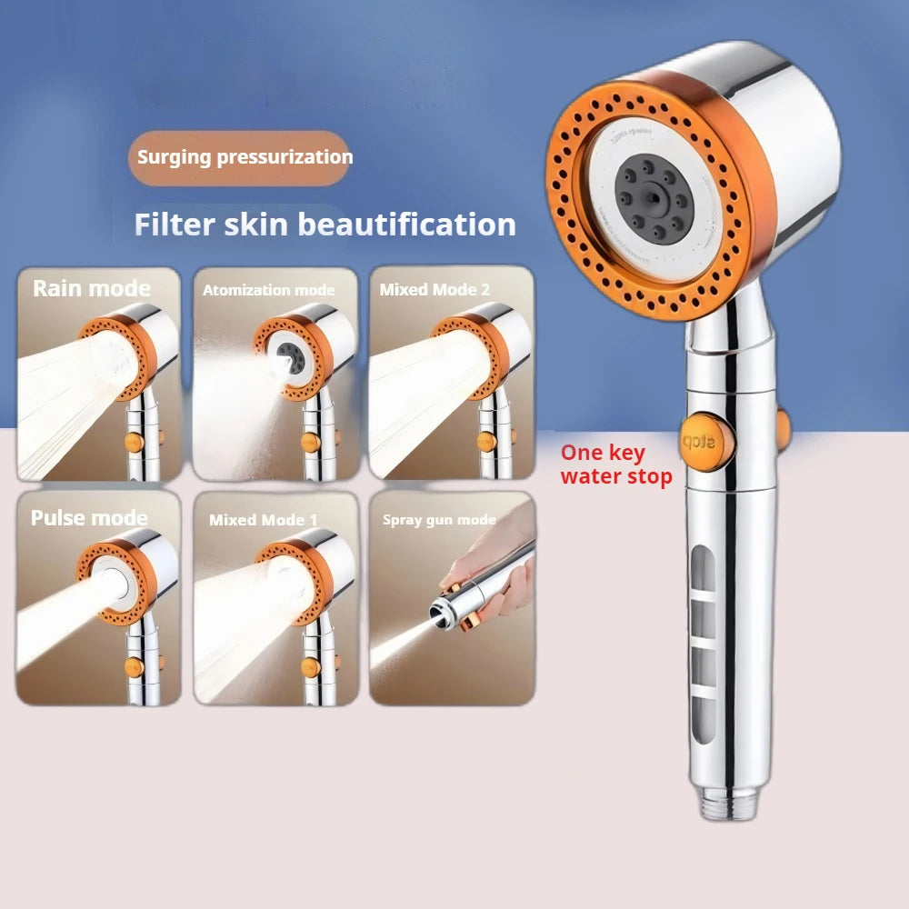 Duș Tip SPA Acasă 🚿 Presiune Puternică + Filtru Apă – 5 Moduri & Economie Apă