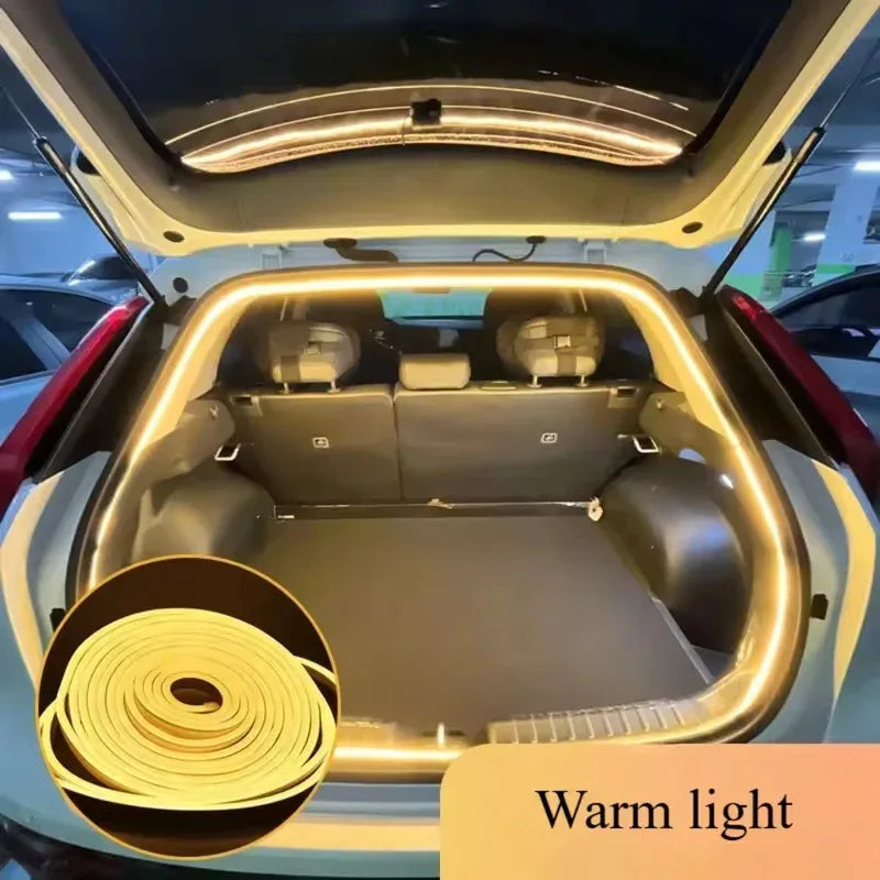 Lumină LED Portbagaj 🔥 Se Aprinde Automat – Instalare Fără Fire, Efect WOW Noaptea