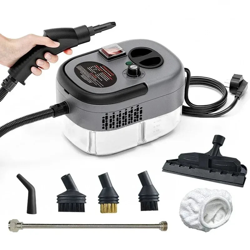 Aparat de Curățare cu Abur 2500W – Curățare Profundă pentru Bucătărie, Baie, Mașină și Podele