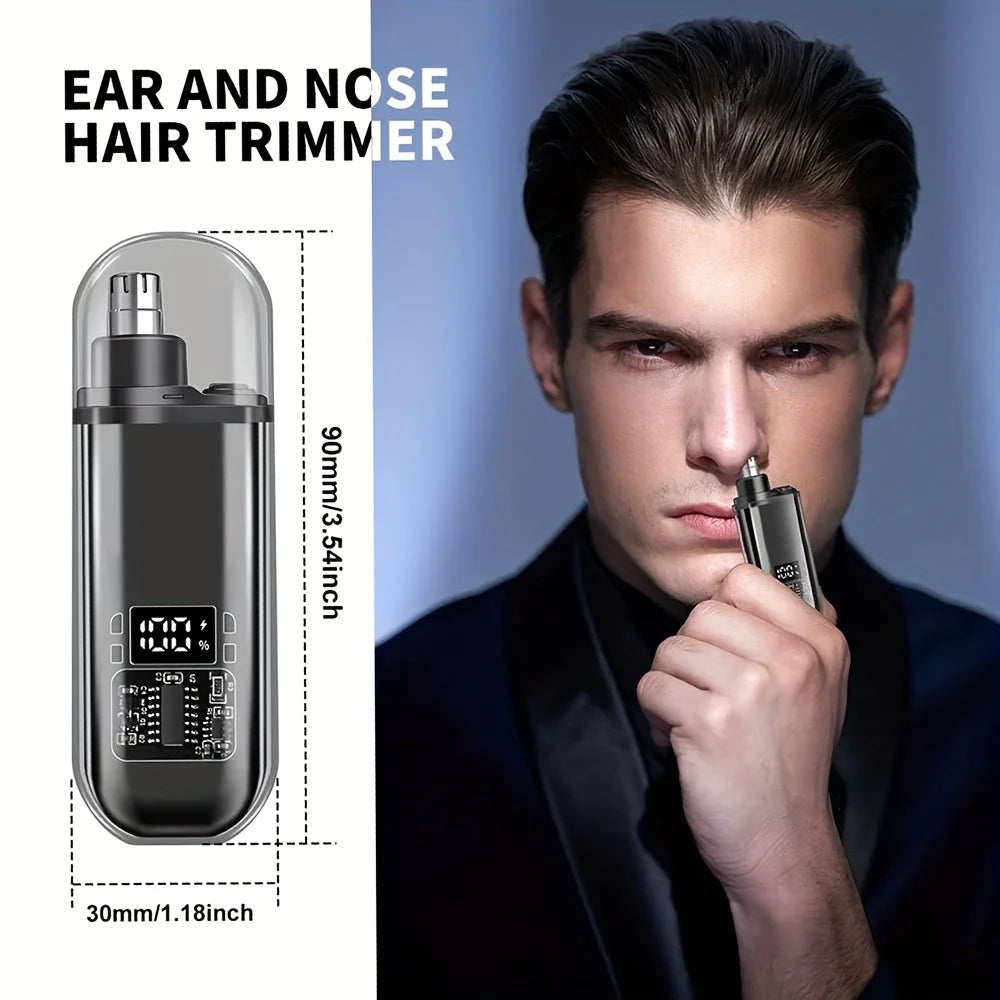 Trimmer Electric Nas & Urechi – Reîncărcabil USB, Compact și Ușor de Folosit