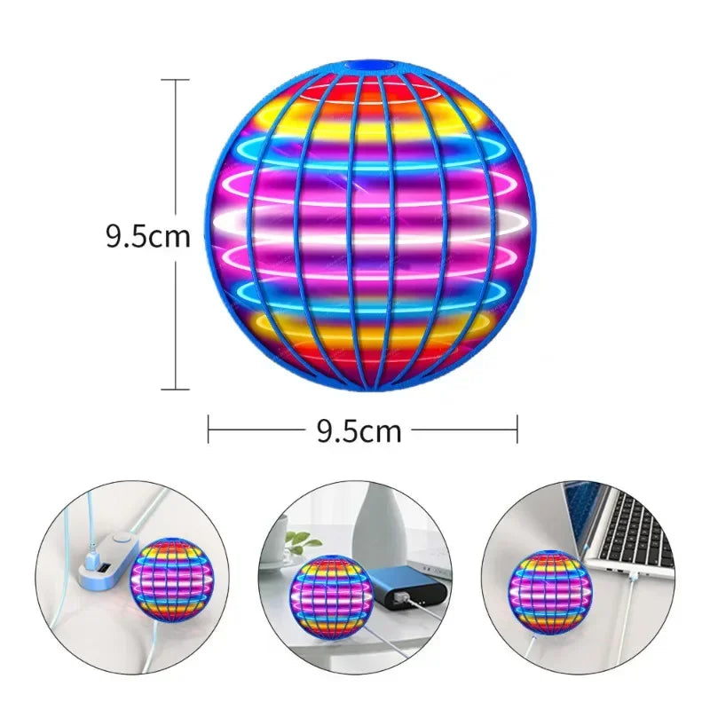 Magic Flying Ball cu LED – Boomerang Inteligent, Jucărie Anti-Gravitație cu Efect WOW