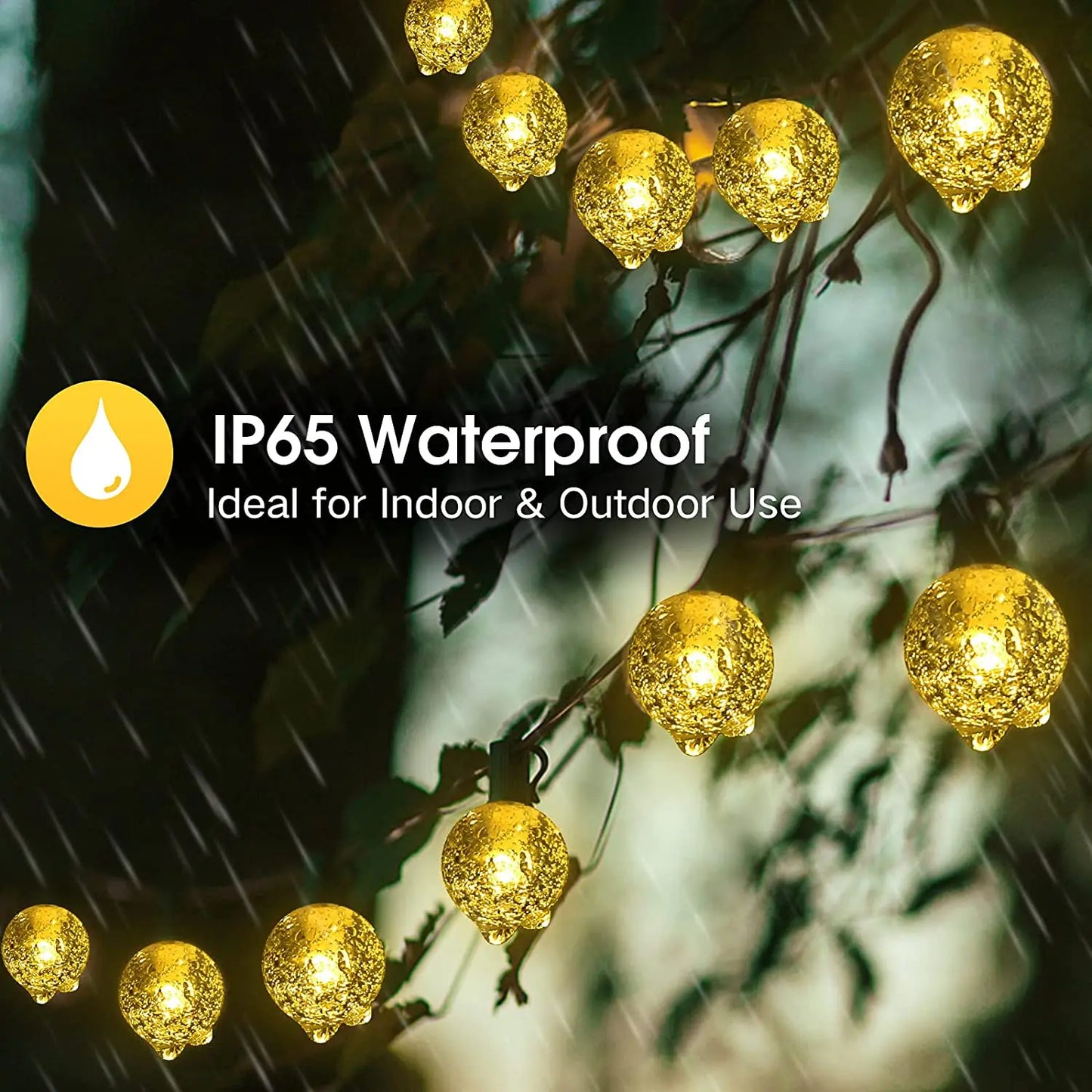 Atmosferă Magică în Grădină ✨ Instalație Solară 200 LED – Fără Curent, 100% Waterproof