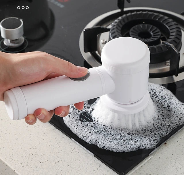 Curățenie Fără Efort 🔥 Perie Electrică Rotativă – Spală Tot în Secunde (Fără Frecat)