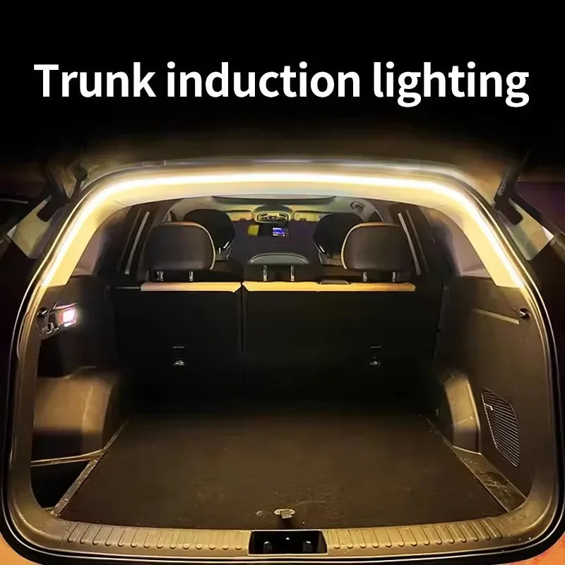 Lumină LED Portbagaj 🔥 Se Aprinde Automat – Instalare Fără Fire, Efect WOW Noaptea