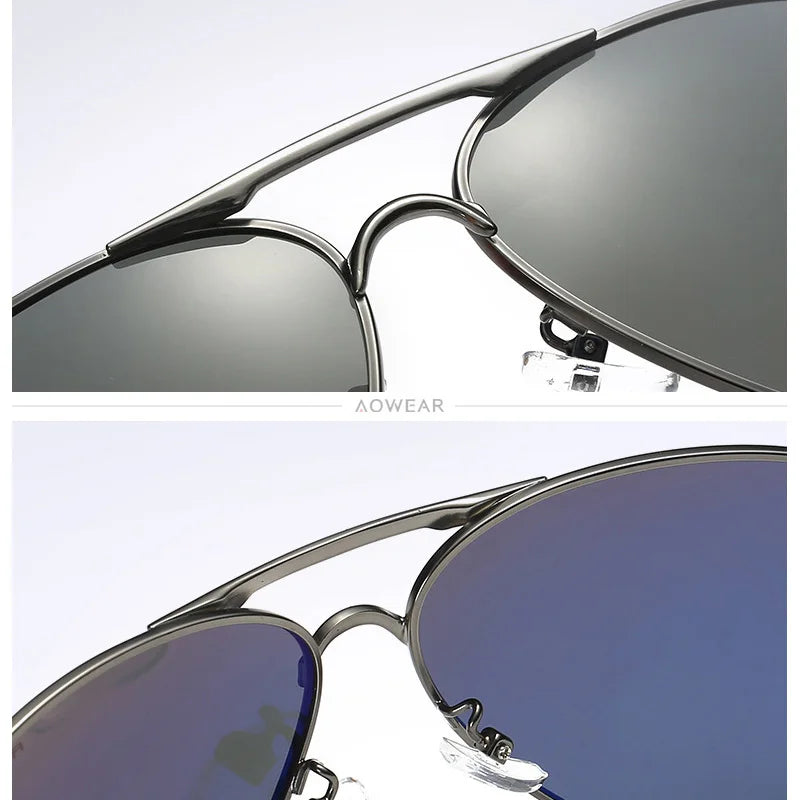 Ochelari de Soare Aviator Polarizați – Stil Clasic, Lentile HD, Protecție UV400