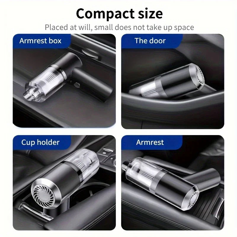 Aspirator Auto Ultra Puternic 🔥 Fără Fir, Curăță Tot în Secunde – Umed & Uscat