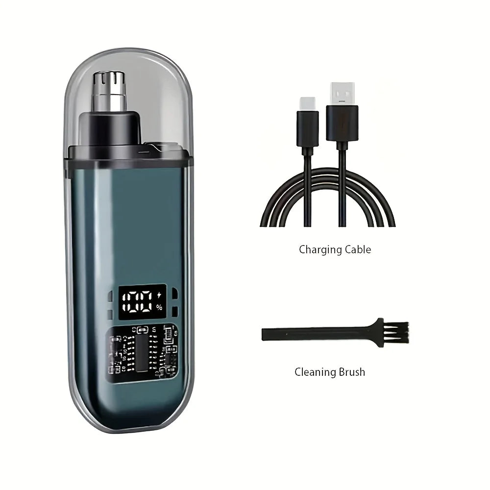 Trimmer Electric Nas & Urechi – Reîncărcabil USB, Compact și Ușor de Folosit