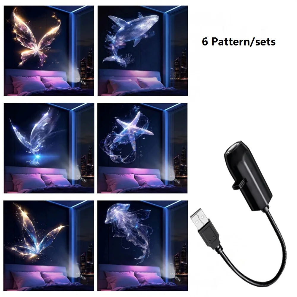 Lampă Proiector Ocean Wave – Lumină Ambient Marin pentru Poze & Decor Aesthetic