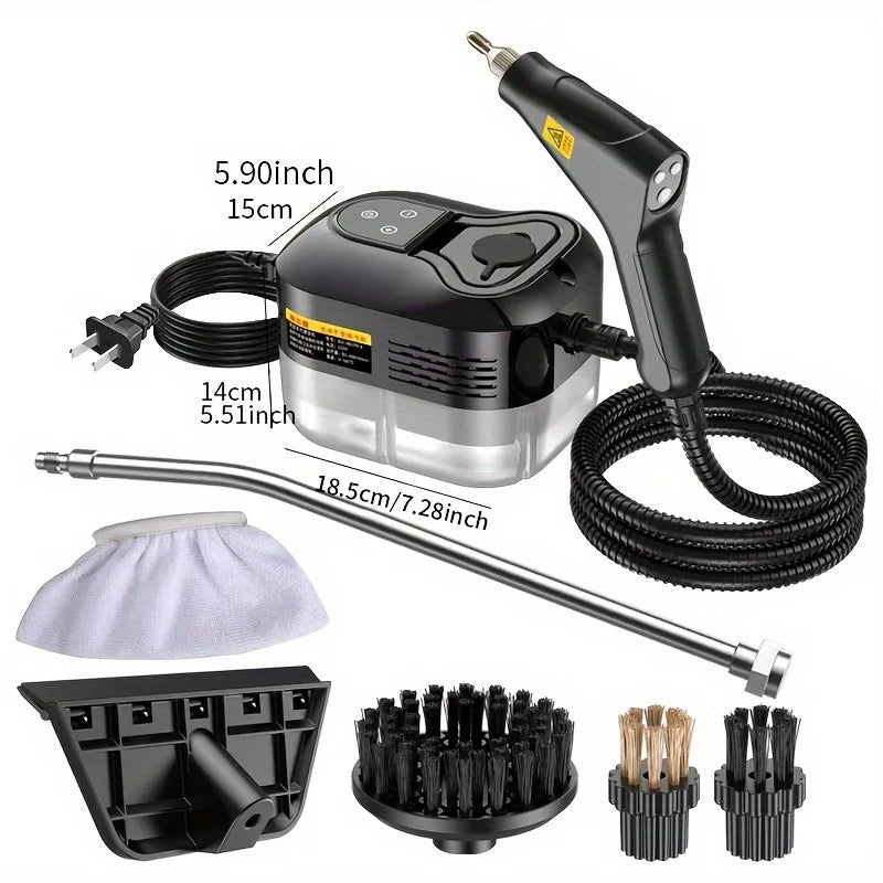 Aparat de Curățare cu Abur 2500W – Presiune Mare, Curățare Rapidă pentru Bucătărie, Baie, Mașină și Aer Condiționat