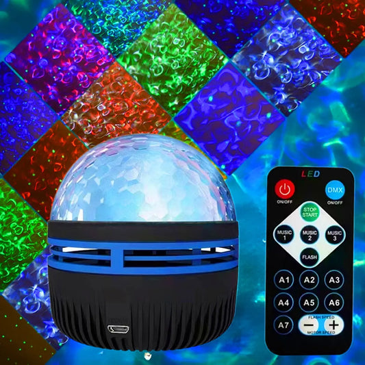 Proiector Galaxy Aurora LED – 360° Rotire, Lumini Multicolore, Telecomandă, Atmosferă Spațială