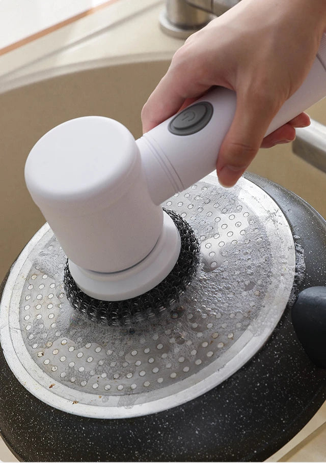Curățenie Fără Efort 🔥 Perie Electrică Rotativă – Spală Tot în Secunde (Fără Frecat)