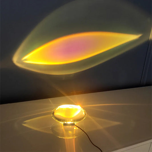 Lampă LED Cristal „Eye of the Sky” – Design Italian, Proiector Lumină Premium pentru Dormitor & Living