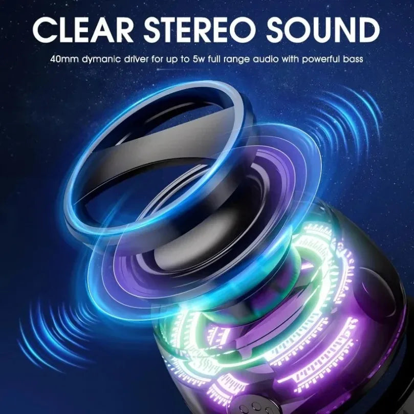 Boxă Bluetooth Portabilă RGB VIKEFON HECATE G200 – Magnetică, BT 5.3, Suport Telefon, Sunet Puternic