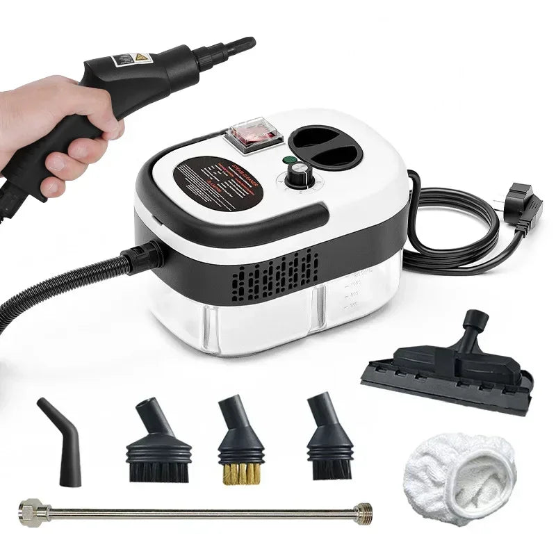 Aparat de Curățare cu Abur 2500W – Curățare Profundă pentru Bucătărie, Baie, Mașină și Podele