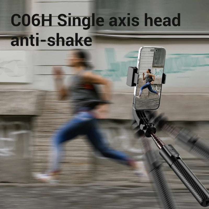 Gimbal Stabilizator Bluetooth 3in1 – Selfie Stick + Trepied, Filmare Stabilă pentru Telefon