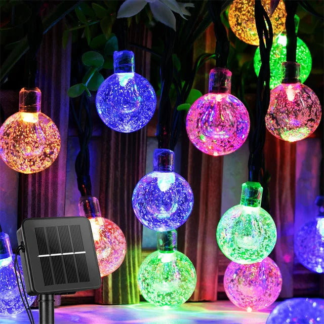 Atmosferă Magică în Grădină ✨ Instalație Solară 200 LED – Fără Curent, 100% Waterproof