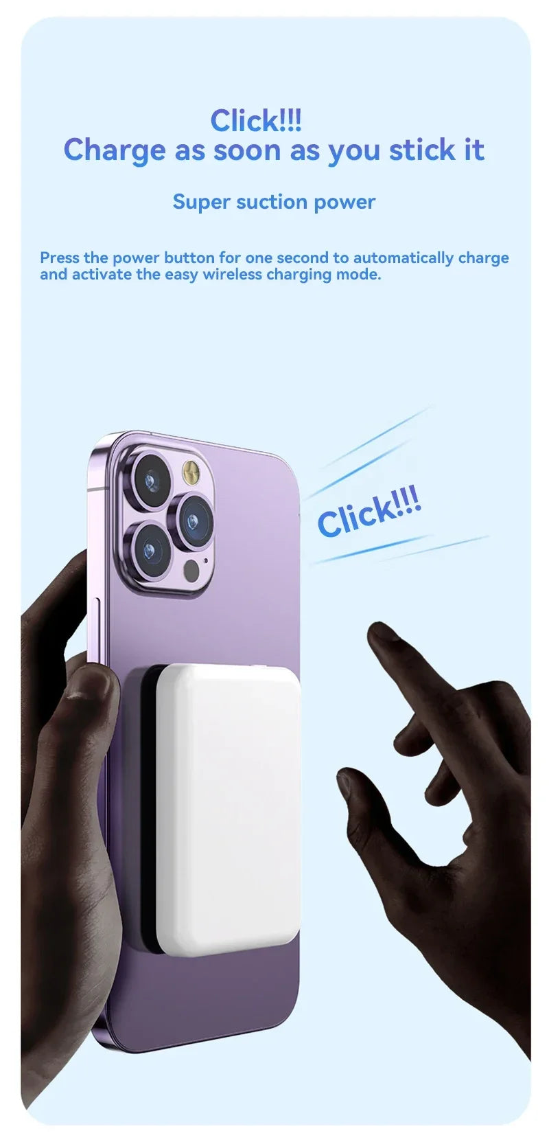 Nu Mai Rămâi Fără Baterie 🔋 Power Bank Magnetic – Încărcare Rapidă 20W, Portabil