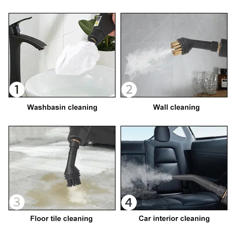 Aparat de Curățare cu Abur 2500W – Curățare Profundă pentru Bucătărie, Baie, Mașină și Podele
