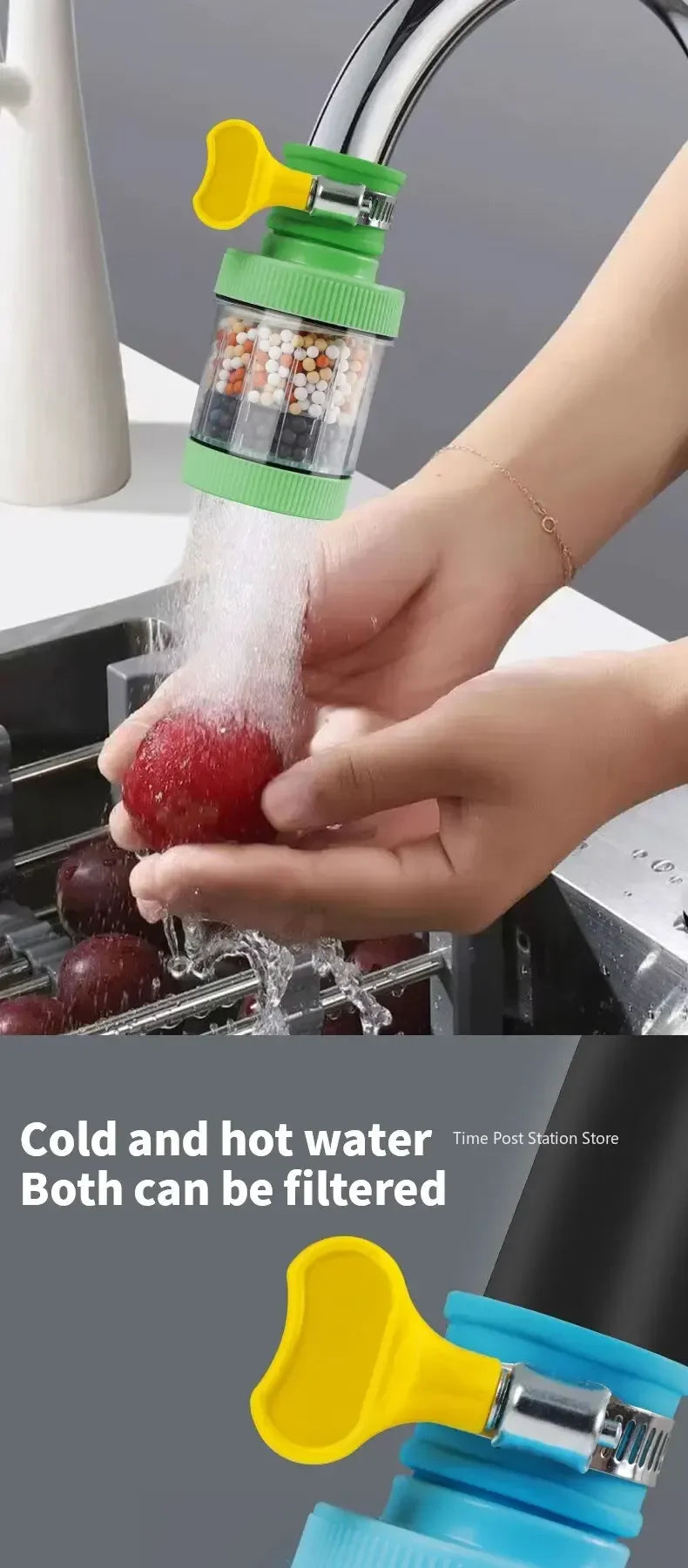 Apă Curată Instant 🔥 Filtru Robinet 6 Straturi – Fără Stropire & Economisești Apă