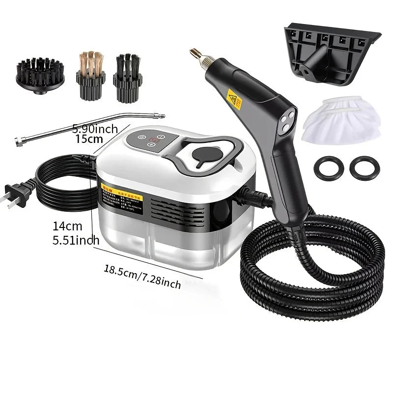 Aparat de Curățare cu Abur 2500W – Presiune Mare, Curățare Rapidă pentru Bucătărie, Baie, Mașină și Aer Condiționat