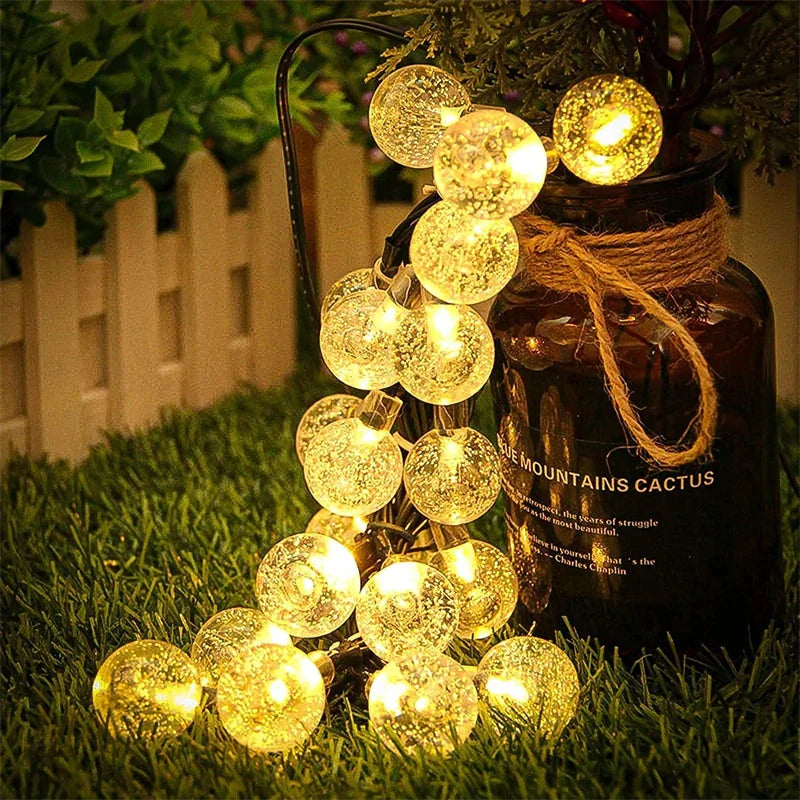 Atmosferă Magică în Grădină ✨ Instalație Solară 200 LED – Fără Curent, 100% Waterproof