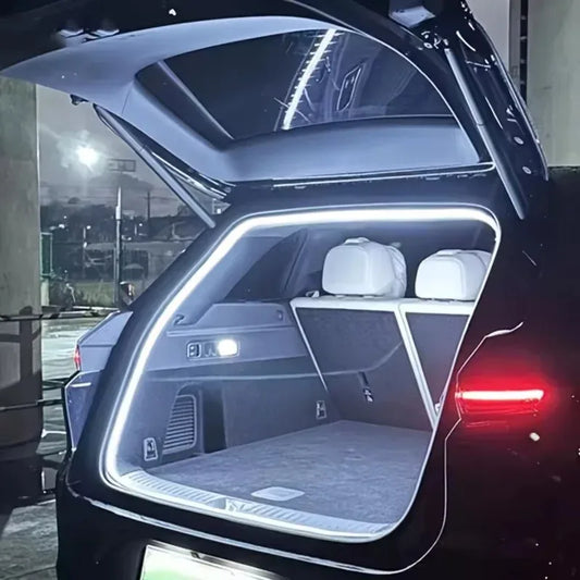 Lumină LED Portbagaj 🔥 Se Aprinde Automat – Instalare Fără Fire, Efect WOW Noaptea