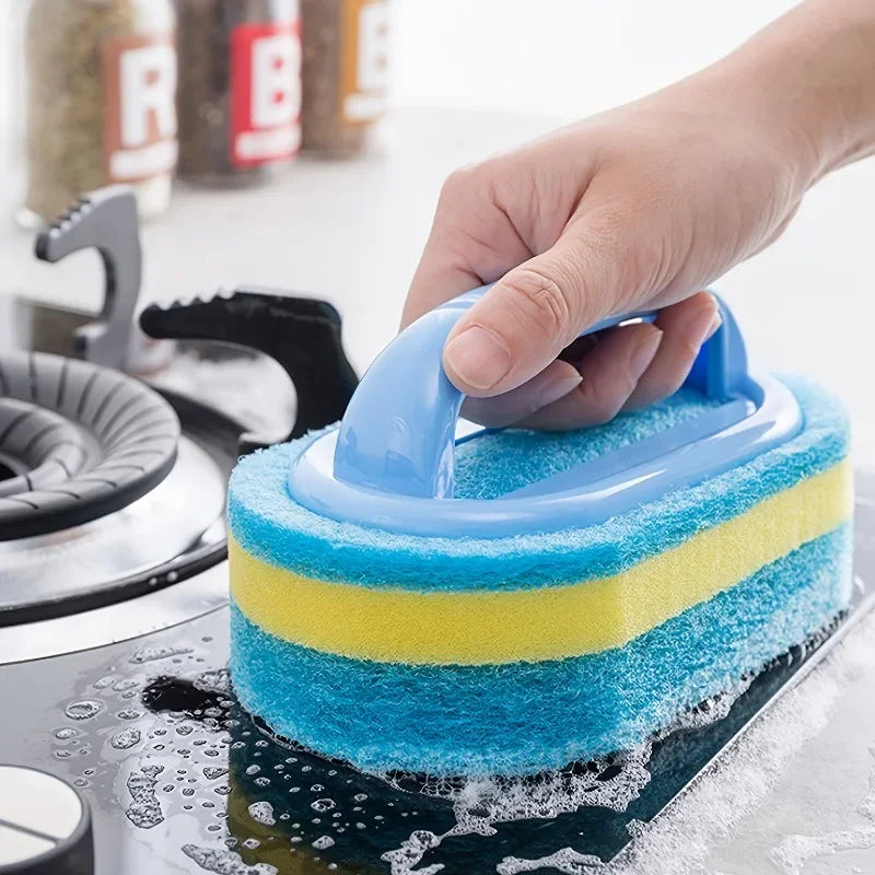 Perie de Curățare cu Mâner și Rezervor Detergent – Ideală pentru Bucătărie și Baie