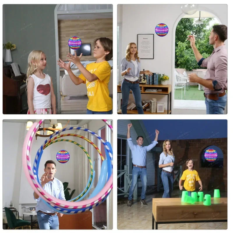 Magic Flying Ball cu LED – Boomerang Inteligent, Jucărie Anti-Gravitație cu Efect WOW