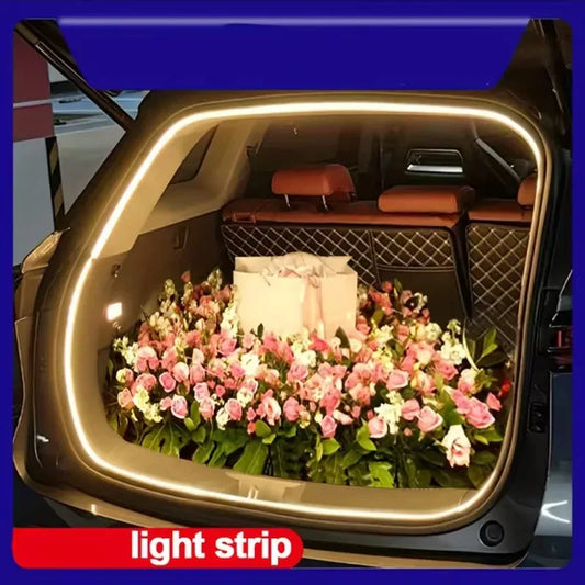 Lumină LED Portbagaj 🔥 Se Aprinde Automat – Instalare Fără Fire, Efect WOW Noaptea