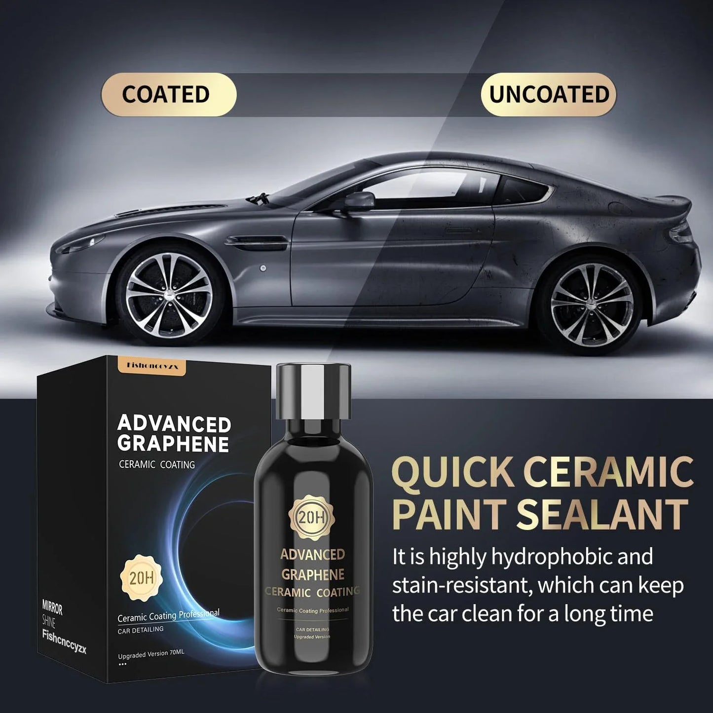 Soluție Protecție Auto Ceramică cu Grafen – Luciu Intens și Protecție pentru Caroserie