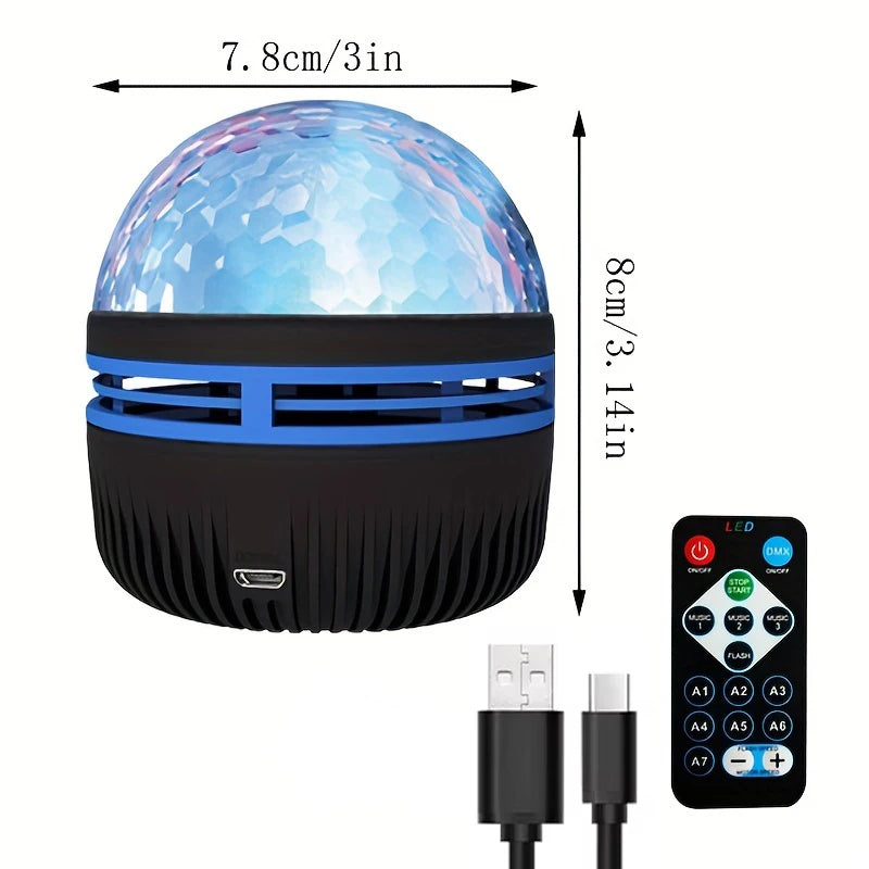 Proiector Galaxy Aurora LED – 360° Rotire, Lumini Multicolore, Telecomandă, Atmosferă Spațială