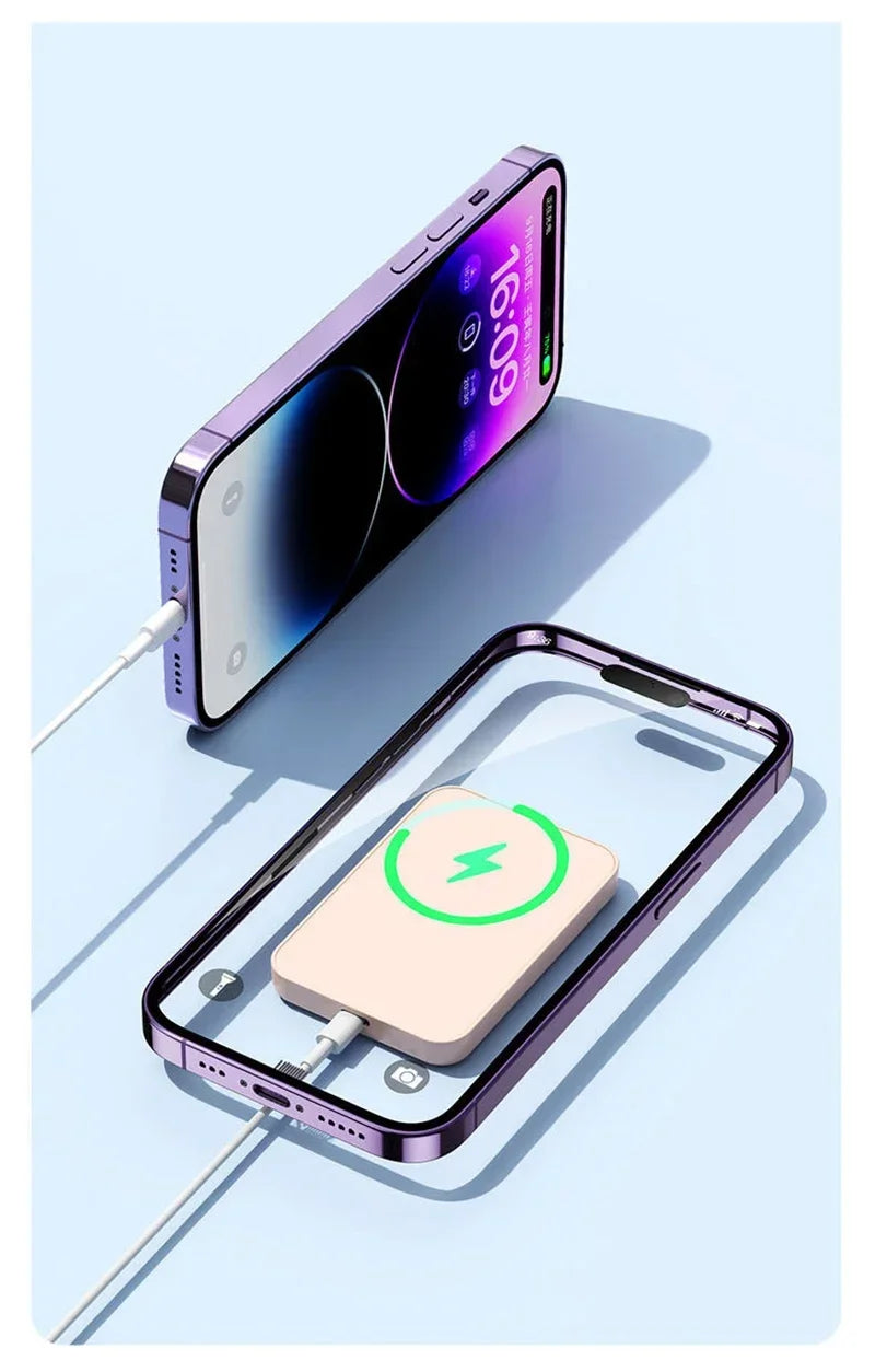 Nu Mai Rămâi Fără Baterie 🔋 Power Bank Magnetic – Încărcare Rapidă 20W, Portabil