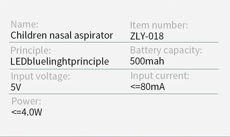 Aspirator Nazal Electric pentru Bebeluși – Curățare Delicată, Reîncărcabil USB