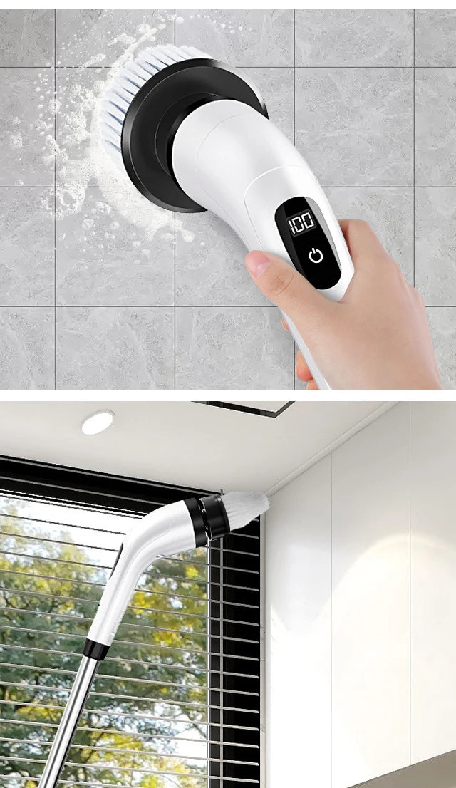 Curățenie Fără Efort 🔥 Perie Electrică Rotativă – Spală Tot în Secunde (Fără Frecat)
